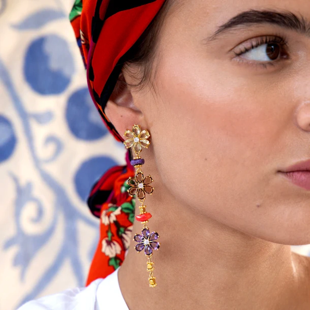 Margherite Orange Earrings Accessories