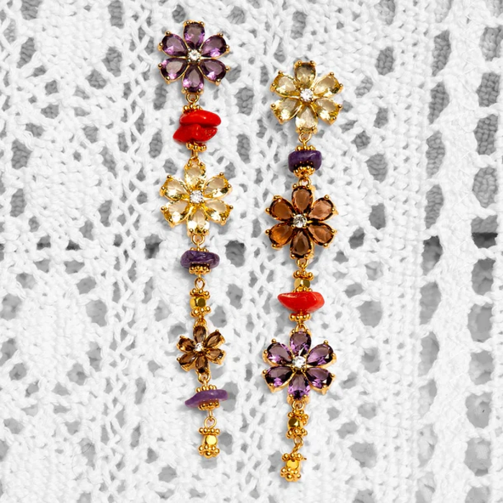 Margherite Orange Earrings Accessories