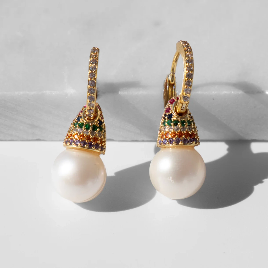 Julietta with Hoops White Pearls ACCESSORIES