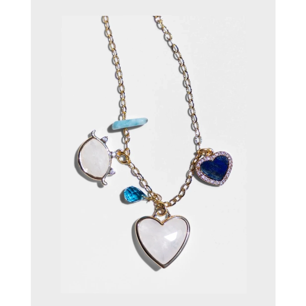 Amore White Charm Necklace ACCESSORIES