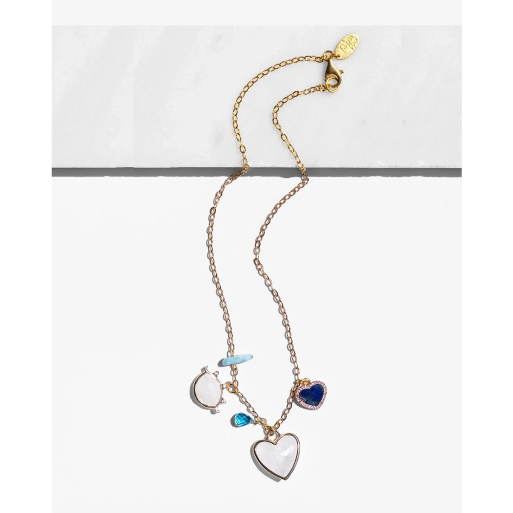 Amore White Charm Necklace ACCESSORIES