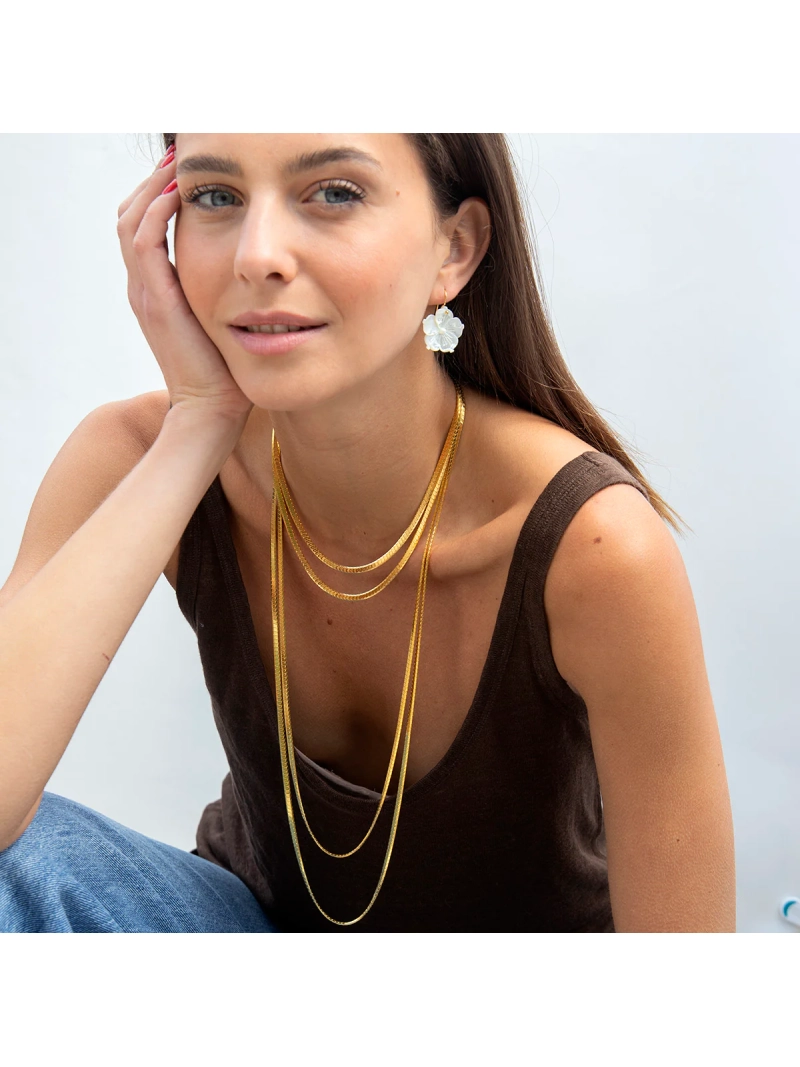 Antheia Mini White Flower Earrings Accessories ss26